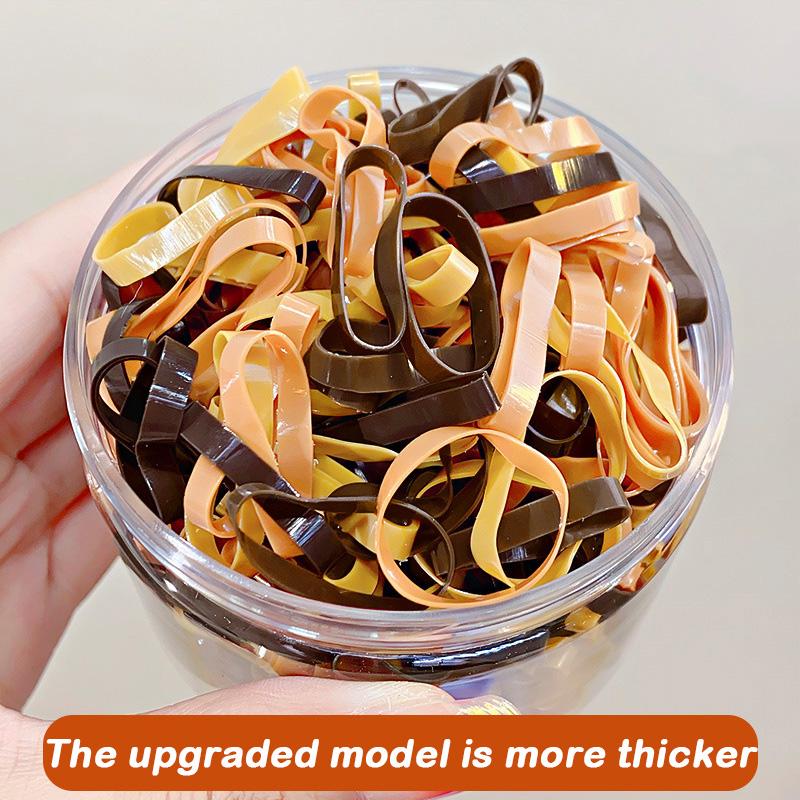 500PCS Upgraded Thickened Elastic Hair Bands For Women Girls Durable Hair Tie Not Easy To Break Rubber Bands Hair Accessories