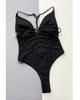 Damen Bademode Einfarbig Einteiliger Badeanzug Sexy Hohl Bikini Bademode Badeanzüge
