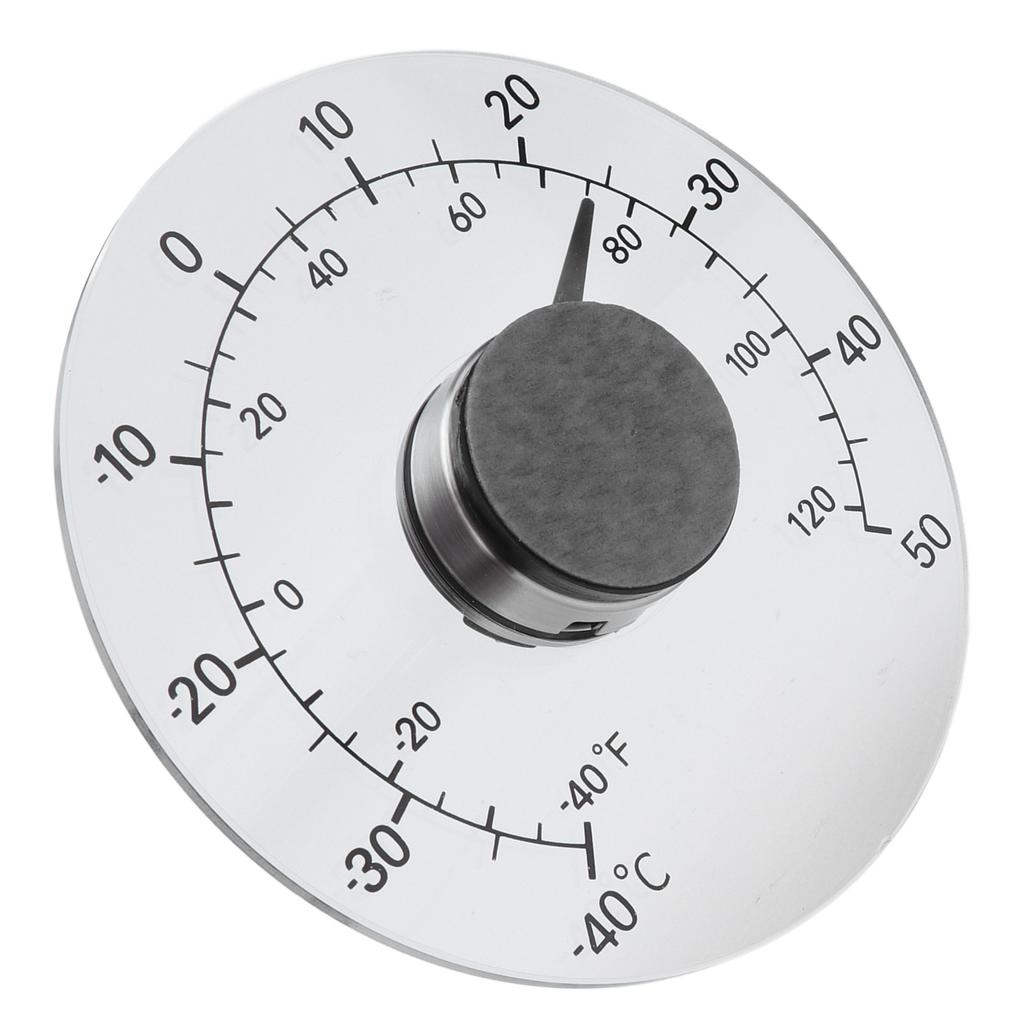 Outdoor Thermometer Adhesive Transparent Waterproof Door Window Temperature Meter for Farm Home