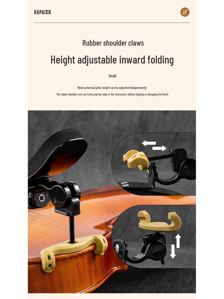 KPE Violin Shoulder Rest: Elastic Load-bearing Pad for 2/1, 4/1, 8/1, 4/3, 4/4 Violins