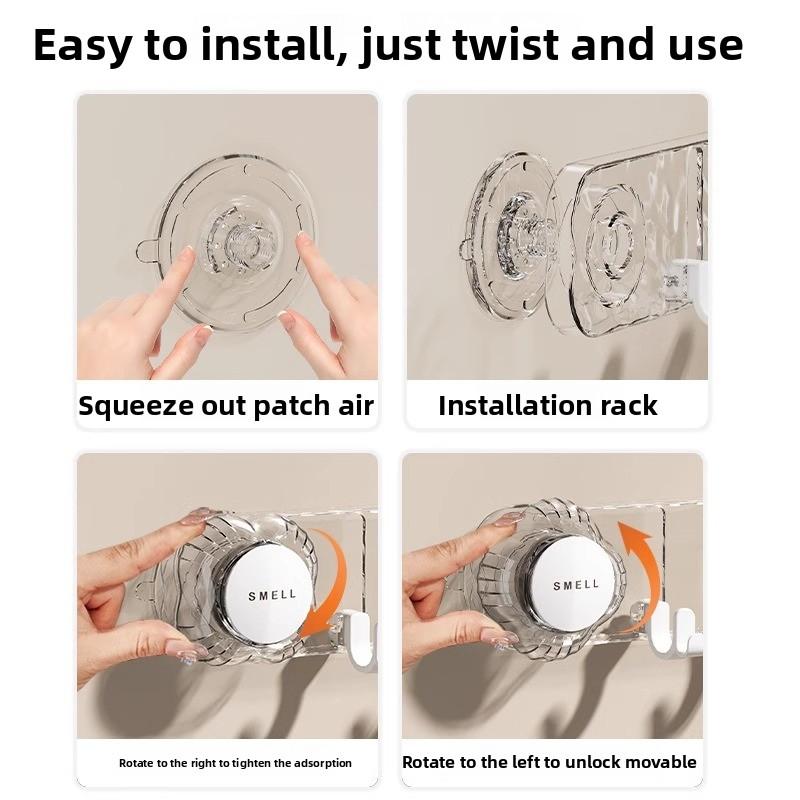 Starke Badezimmer-WC-Vakuum-Stanzfreie Leichte Luxus-Saugnapfhaken