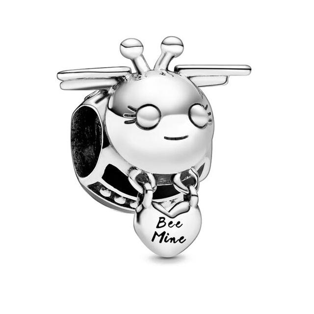 

Новый розовый цветок ромашки пчела моя Светлячок Cham бусины подходят оригинальные подвески-подвески серебро 925 браслет DIY женские украшения Berloque