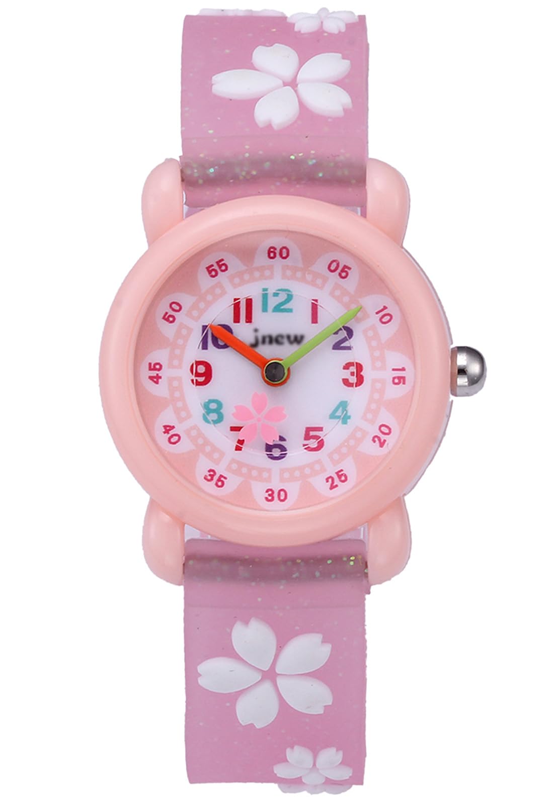 

Детские часы для девочек, кварцевые аналоговые часы с изображением цветущей вишни, милые, легкие, водонепроницаемые, для школы, по пути в детский сад