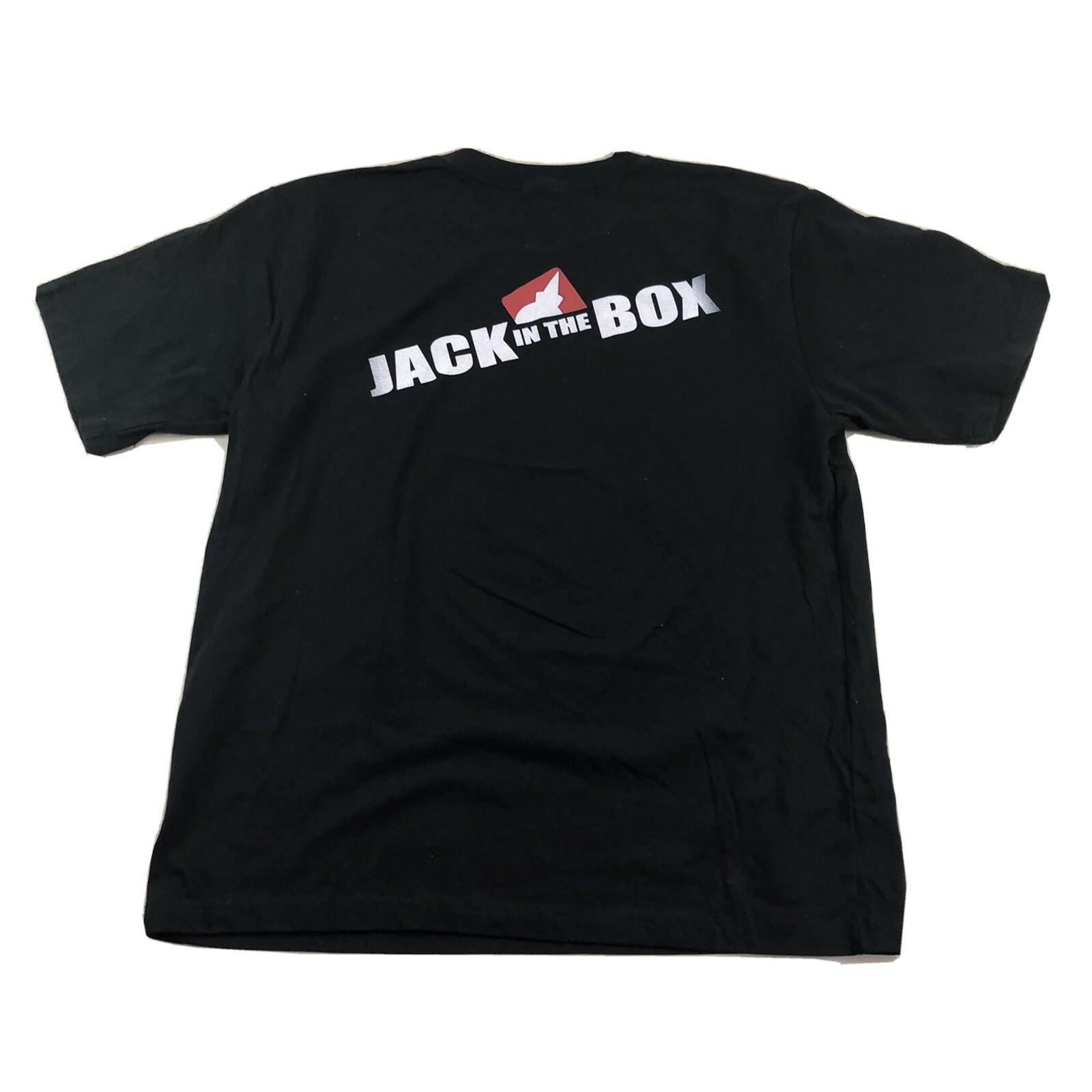 jack in the box t shirt Size XLarge Black XXXL