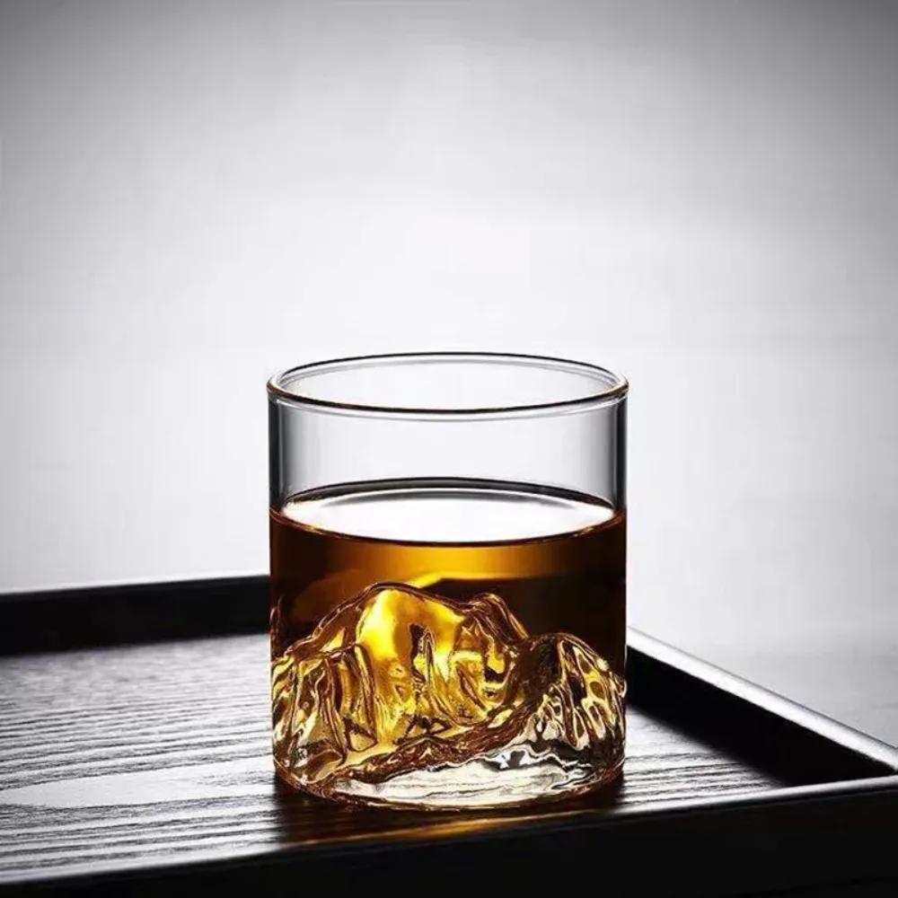 D5 175/300ML Whiskey Soda Glass Cup Bar Juice Beer Beverages Transparent Mountain Viewing Cup Glass Party Wine Glass Water Cup