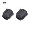2pcs Black Cord Lock Bean Sportswear Accessories Toggle Clip Plastic Stopper  Outdoor Tool