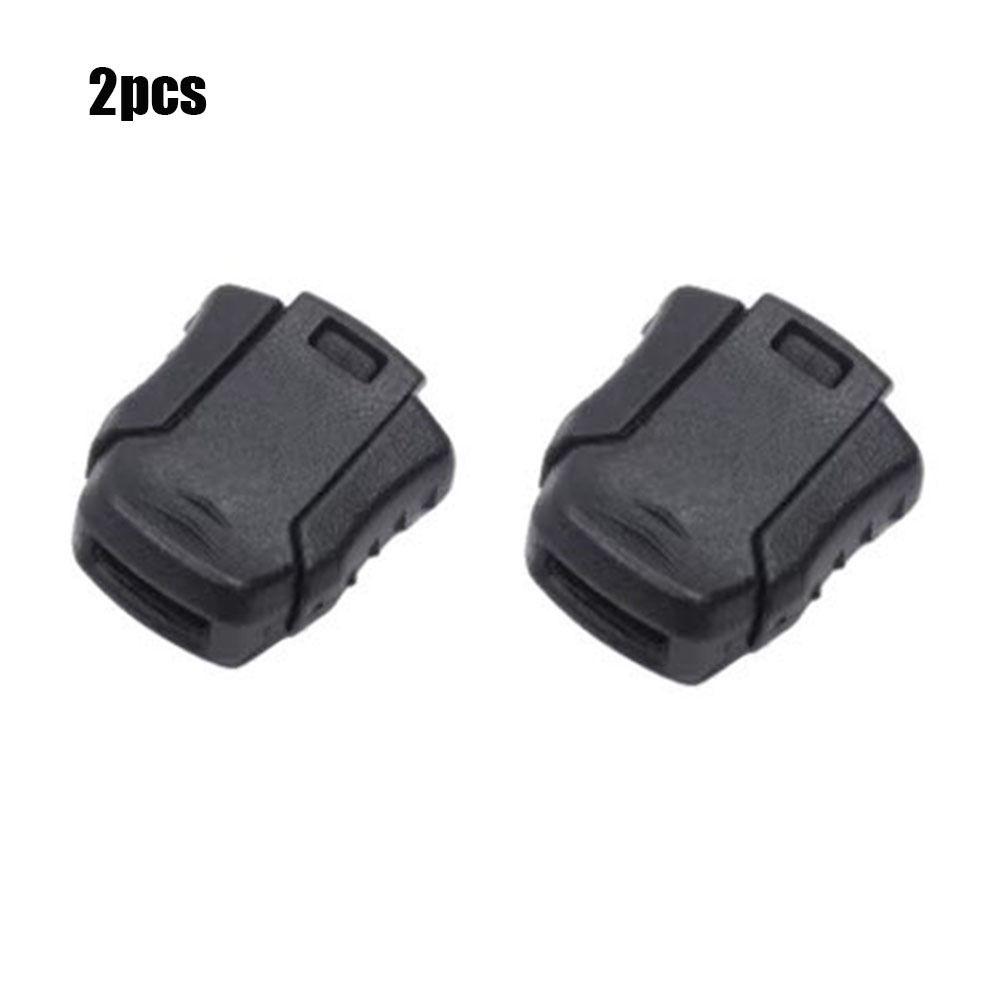 2pcs Black Cord Lock Bean Sportswear Accessories Toggle Clip Plastic Stopper  Outdoor Tool