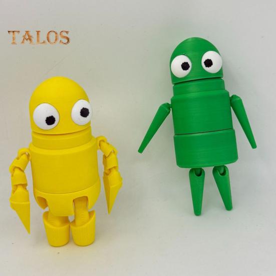 Desk Buddy Robot Ornament Collectible Robot Figurine Articulated Robot Buddy Gift for Video Game Fans Desk Decoration