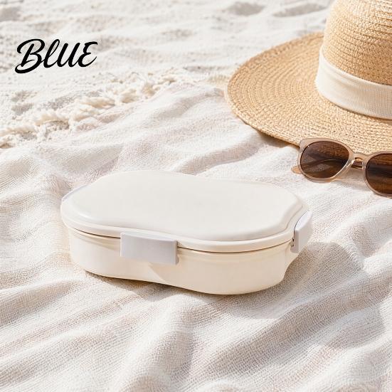 Portable Lunch Box Snack Container with Separate Compartments Design