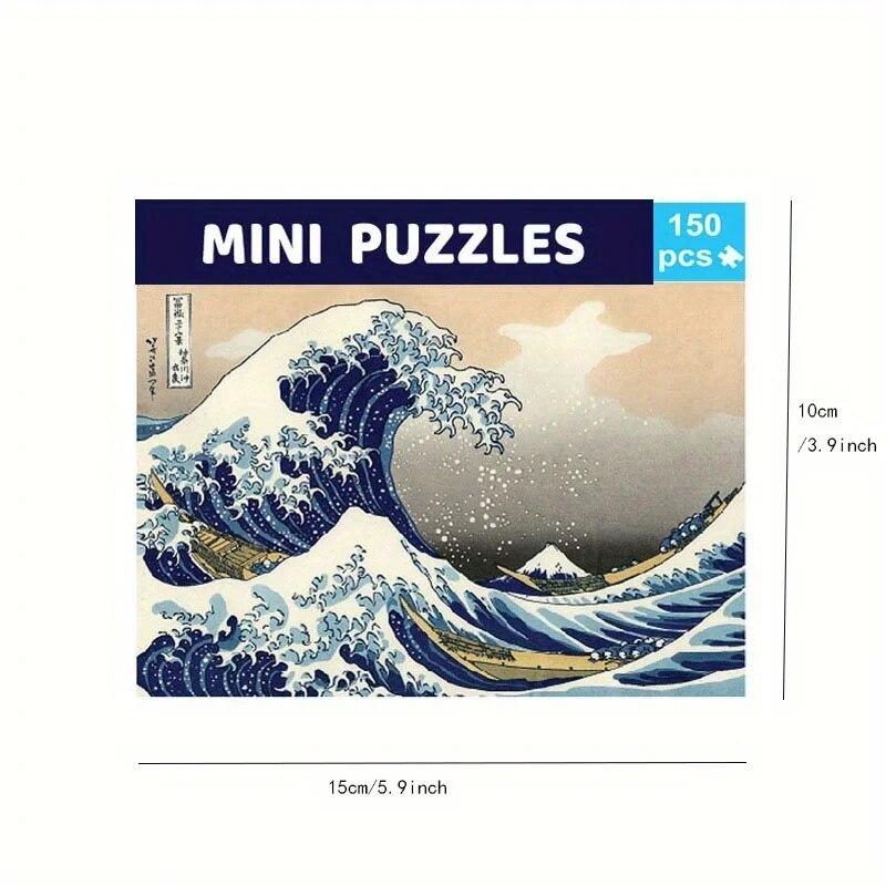 Fotorámeček The Great Wave Off Kanagawa 150 Mini Test Tube Puzzle Home Vánoční dárek Mládež Dospělý Dospělý Puzzle DIY YC-M