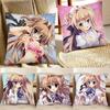 Sena Airi LOVE Game Mashiroiro Symphony Anime Niedliche Kissenhülle Quadratisches Kissen Schlafzimmer Sofa Freizeitkissen Auto Heimdekoration