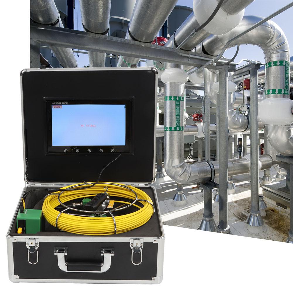 Pipe Inspection Video Camera 10 LCD 6LED 20M Cable Sewer Inspection System