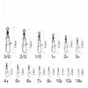 50Pcs Heavy-Duty Ball Bearing Fishing Swivels Snaps With 8-Shaped Swivel Rings Carbon Steel For Saltwater Lure Conne