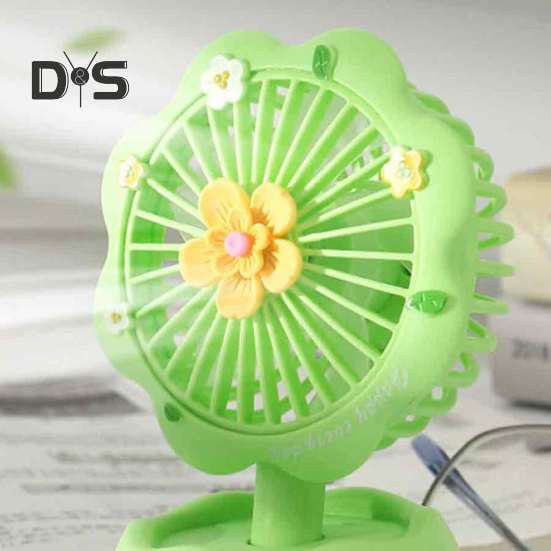 Handgehaltener Mini-Ventilator mit leistungsstarkem Motor, starkem Luftstrom, geräuscharm, tragbar, wiederaufladbar über USB, leiser Desktop-Kühlventilator