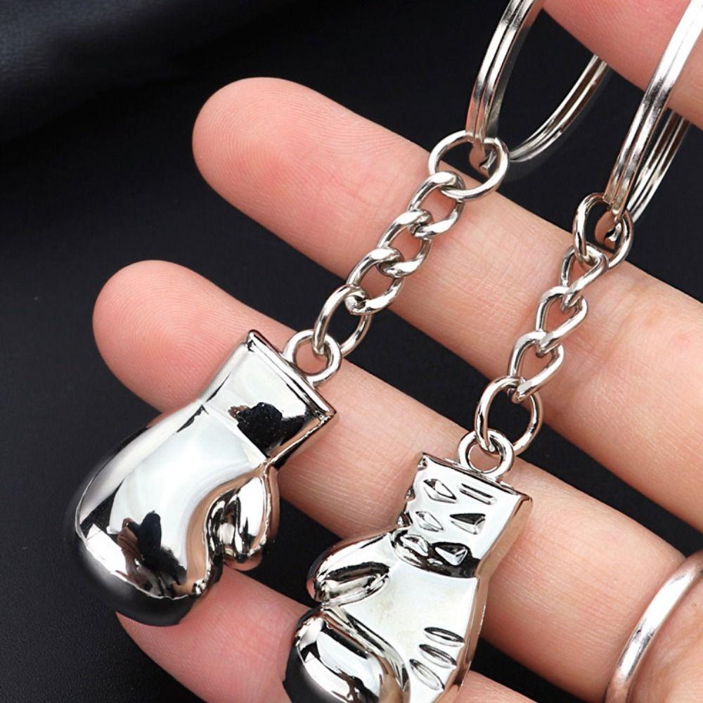 Baseball Fitness Equipment Key Ring Barbell Dumbbell Baseball Keyring Fitness Keychain  Bag Pendant