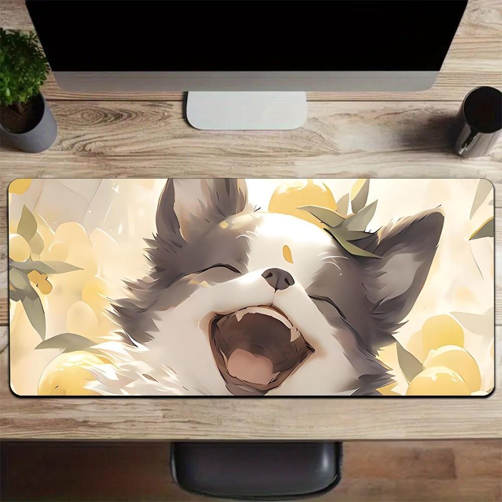 Boho Floral Sketch Art Extended Gaming Mouse Pad Waterproof Non-slip