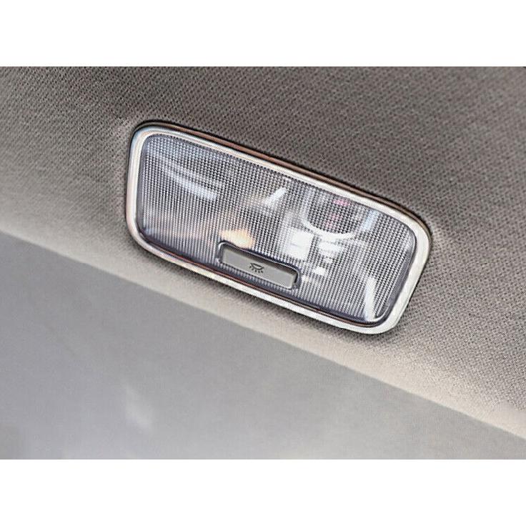 For Hyundai Elantra 2021-2024 Silver Steel Rear Reading Light Lamp Frame Trim