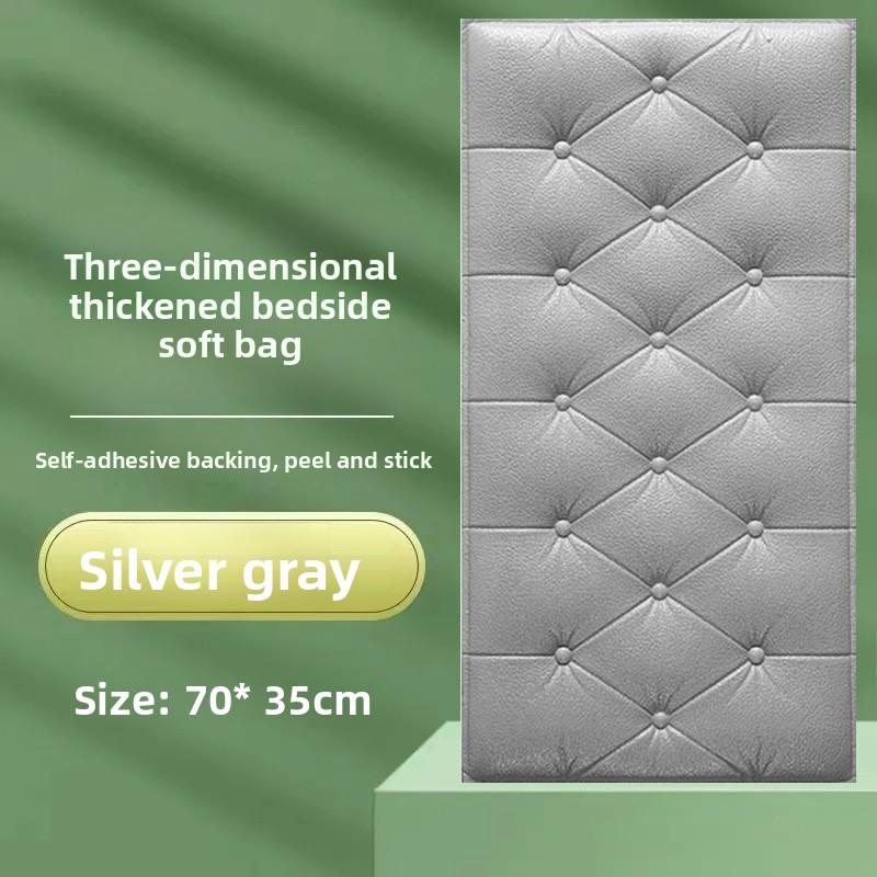 

Bedroom Wallpaper, Bedside Kang Circumference Foam Decorative Sticker 70 * 35 cm