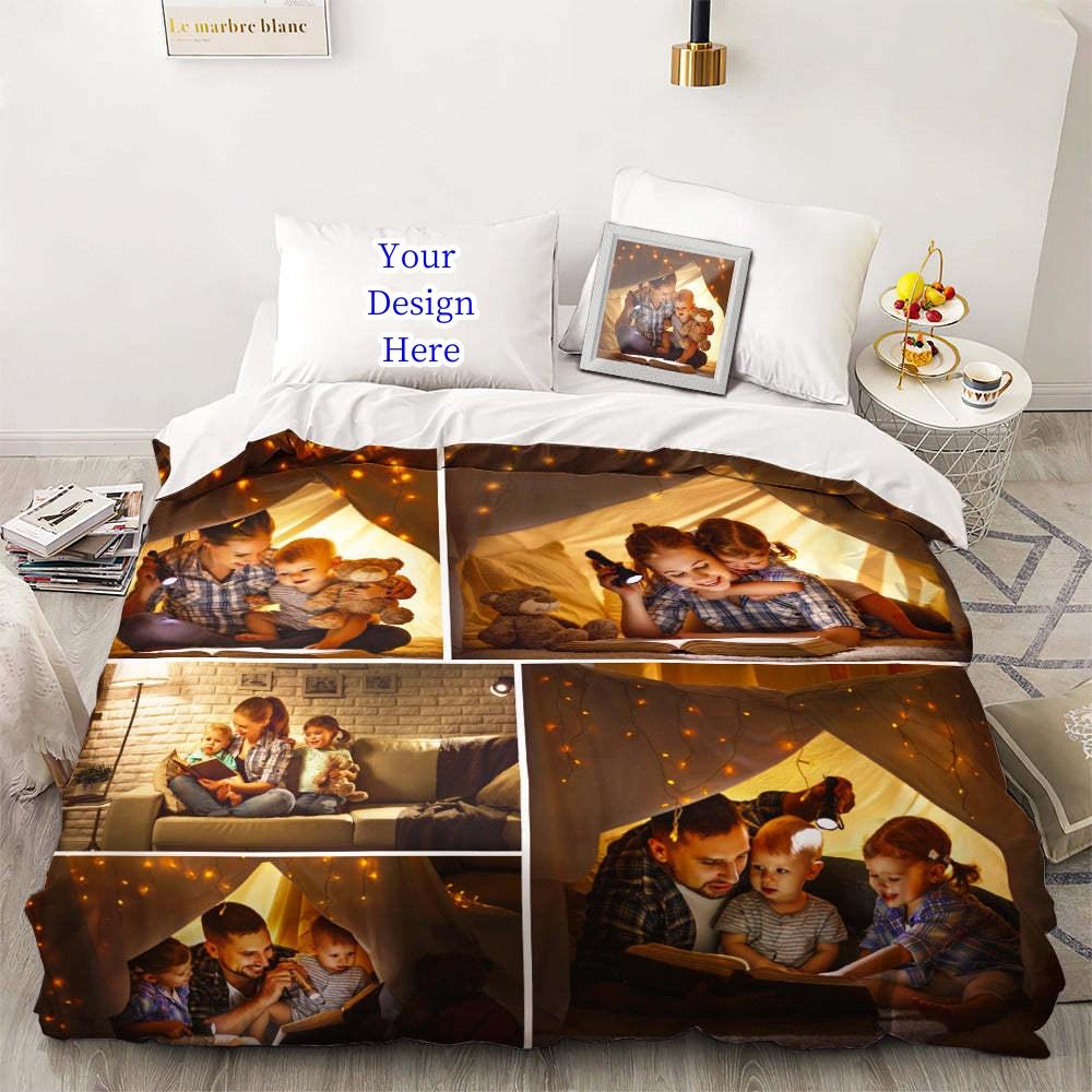 3D Vlastní Foto Ložní Set Zajímavý Kreativní Přizpůsobený Povlak na Peřinu s Povlaky na Polštáře Twin Full Queen King Size Dropshipping