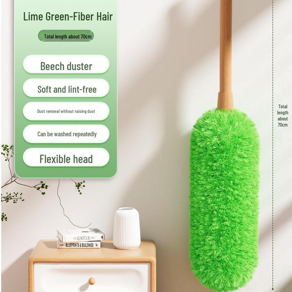 Retractable Static Wool Feather Duster for Household and Car Cleaning