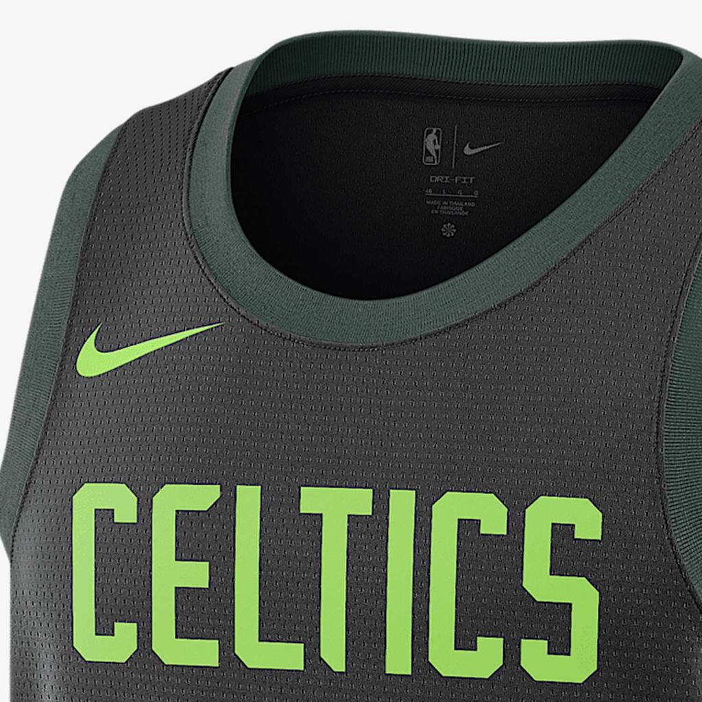 Nike X NBA Celtics Tatum Dri-Fit City Edition 2024/25 Season Comfortable Quick-Dry Breathable Casual Basketball Jersey Men Jersey Black FQ4335-011