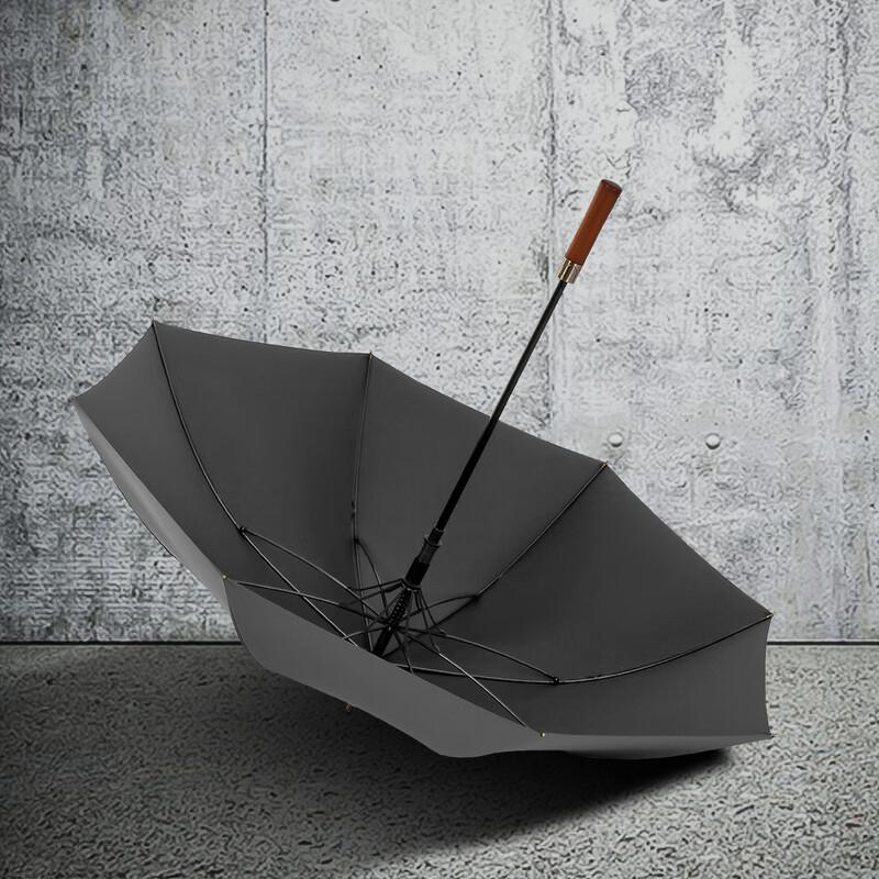 Large Wooden Handle Straight Umbrella