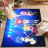 Rock Star Night Carpet Design for Bedrooms Dormitory Playrooms Living Rooms Antislip Carpet Anime Office Decor Gift for Festivals