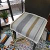 Seat Cushion Lace-up Thick Fabric Four Seasons Seat Cushion Summer Cotton Linen Office Student Dining Chair Stool Cushion