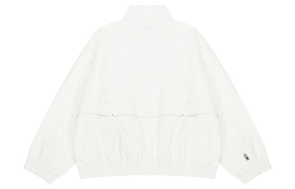 New Balance Jackets Women's White Stand Collar Moderate 5AC38372-WT