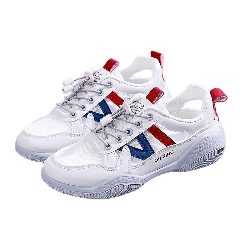 Kleine weiße Schuhe Damen neu Sommer hohl atmungsaktiv Sport- und Freizeitschuhe Bergsteigen Tourismus Höhlensandalen Damen