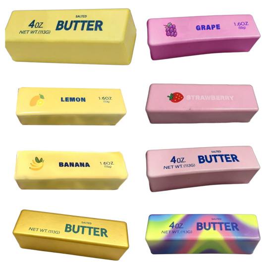 Squeeze Butter Toy, Slow Rising Butter Sticks, Soft Foam Slow Rebound Squeeze Toy, Portable Anxiety Relief Sensory Toy for Adults Kids
