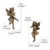 2 Pieces Fairy Sisters Statue Flower Pot Accessories Hanging Decoration Cute Resin Sculpture
