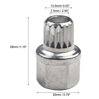 Entfernen oder installieren Sie mühelos Rad-Diebstahlsicherungsschrauben mit dem hohlen 3115PT-Radsicherungsschlüssel zum Entfernen von Radmutterschrauben