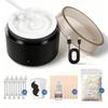 Nose Wax Kit with 100g Wax Beads for Men and Nose Hair Wax Kit, 20-piece Stick Mini Wax Warmer, Mini Wax Kit, Quick Heat Smart Schedule