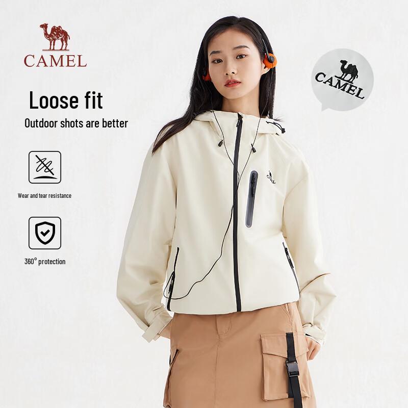 Camel Women's Outdoor Windbreaker Jacket