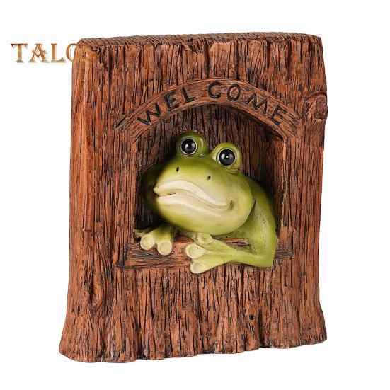 

Настенное украшение в виде лягушки, статуэтка из смолы в виде лягушки, настенное украшение в виде лягушки, приветственный знак для сада, патио, двора, дерева, подарок на новоселье Frog