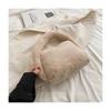 Gisele Boa Small Mini Fluffy Mouton Wool Handbag/Tote Bag, Tote, Fall/Winter, Bag, Bag, Women's (Beige)