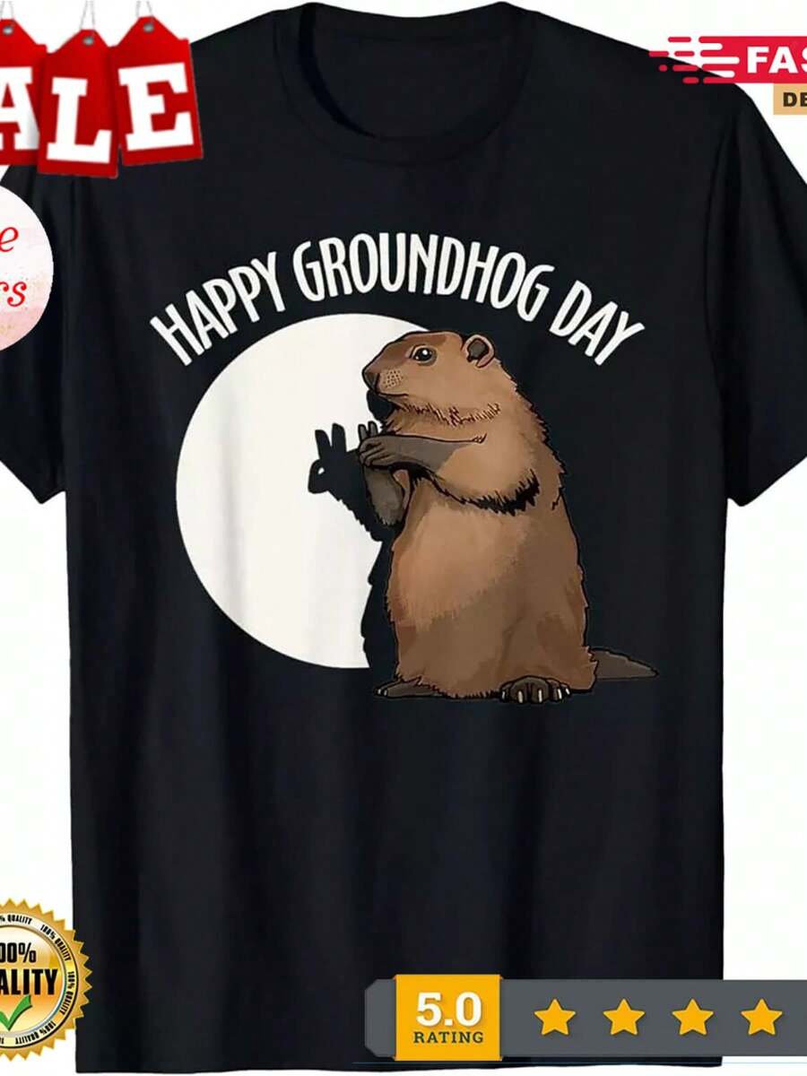 2025Groundhog Day Happy Groundhog Day 2025 T-Shirt Groundhog Day 2025 , Unise S разноцветный