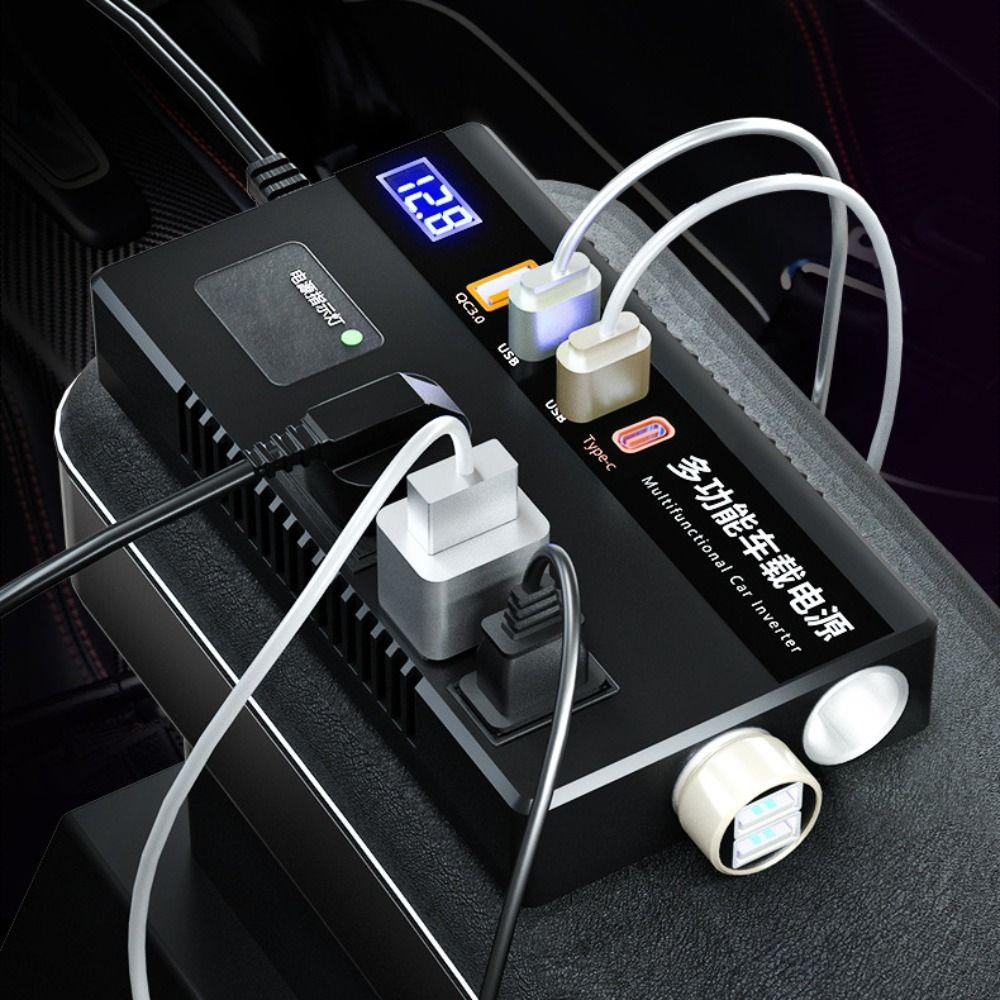 Universal Car Inverter High Power Car Power Converter Portable Power Adapter For Cars/trucks