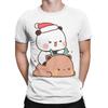 Męskie koszulki Bubu i Dudu Wesołych Świąt Bawełniana odzież Nowość Krótki rękaw Okrągły dekolt T-shirty Pomysł na prezent T-shirt
