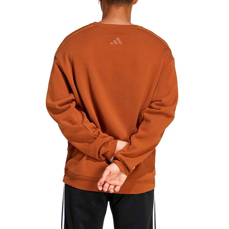 Adidas Pullover Crew Neck Solid Color Drop Shoulder Long Sleeve Sweatshirt Men Sweatshirt JZ5069