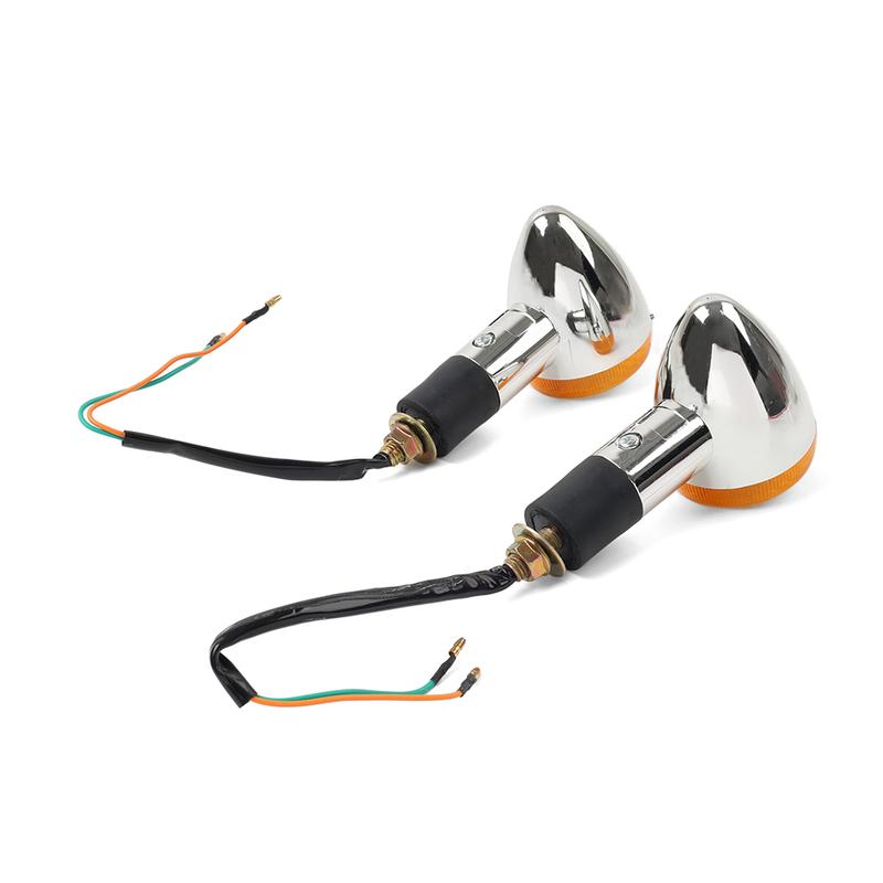 1 Pair Motorbike 10mm Turn Signal Lights Amber 10W For Suzuki Boulevard C109R C50 C90 S 40 50 83