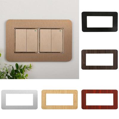 1PC Panel Cover Plug Surround Switch Cover Finger Plate Single Double Modern Decorative Socket