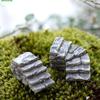 10Pcs Set Stone Stairs Figures Miniature Figurine Mini Fairy Garden Micro Landscape Tank Animal Statue Craft