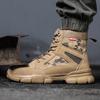 Men Work Boots Safety Shoes Anti-puncture Safety Boot Work Steel Toe Shoes Indestructible Outdoor Desert Combat Boots Protective