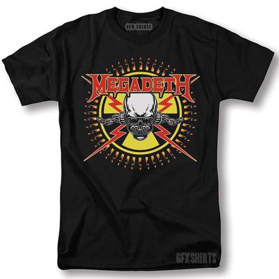 Tričko Megadeath Metal Rock Merch Koncertné turné Vintage Grafický dizajn Tričko
