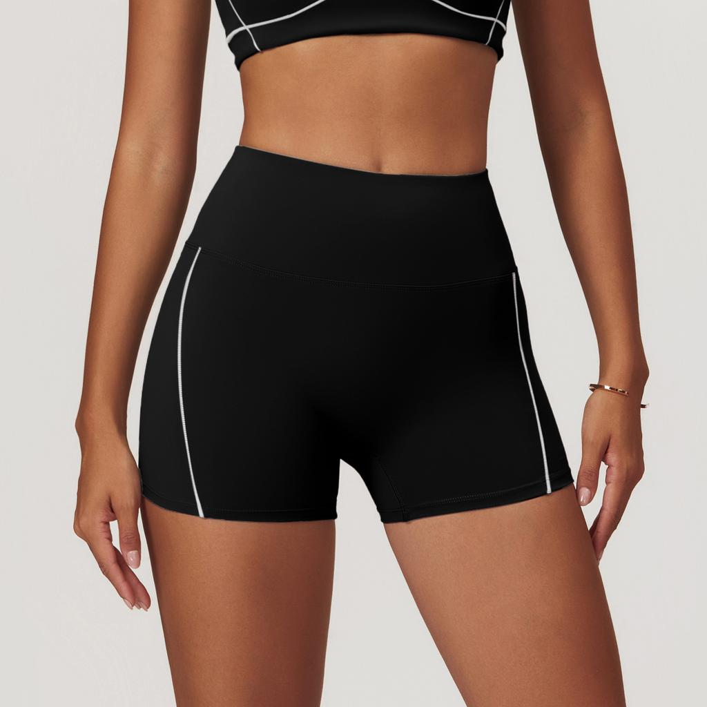 New Naked Tight Yoga Shorts With High Waist And Hip Lifting For External Wearing Fitness Shorts And Women'S Running Sports Shorts