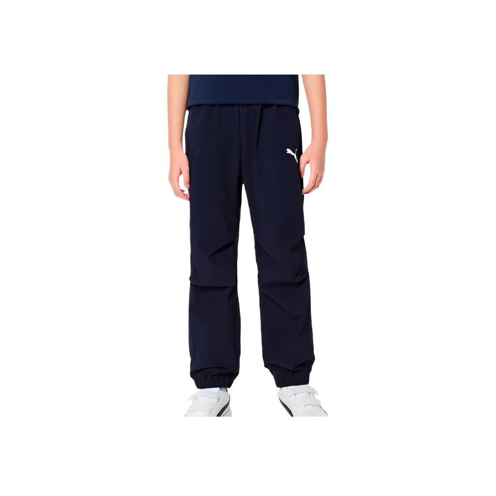 Puma Simple Stylish Comfortable Elastic Waist Long Pants Spring Kids bottoms Blue 950436-02