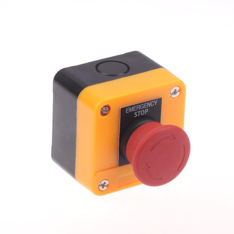 1Nc E-Stop Push Button Switch 10A Latching Button Switch Cnc Exigent Stop Switch For Electrical Industrial Emergency Stop