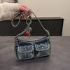 Shoulder Armpit Baguette Fashion Simple Commuter Bag 2025 New Denim Bag